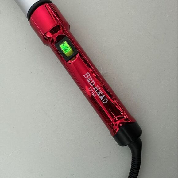 Bed Head Red Silver Corded Electric Curlipops Clamp Free Curling Wand EUC - Picture 4 of 6